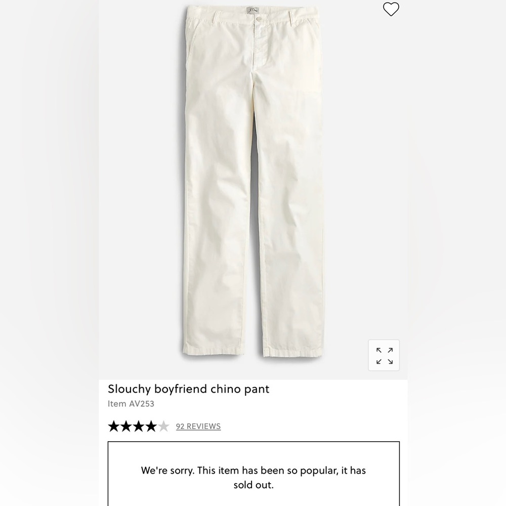 J Crew slouchy Boyfriend Chinos